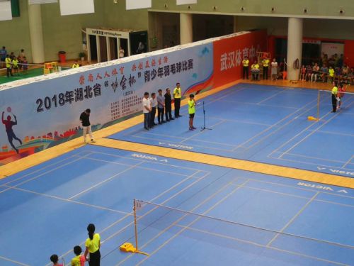 2018年省“協會杯”青少年羽毛球比賽在武漢體育中心開幕(圖1)