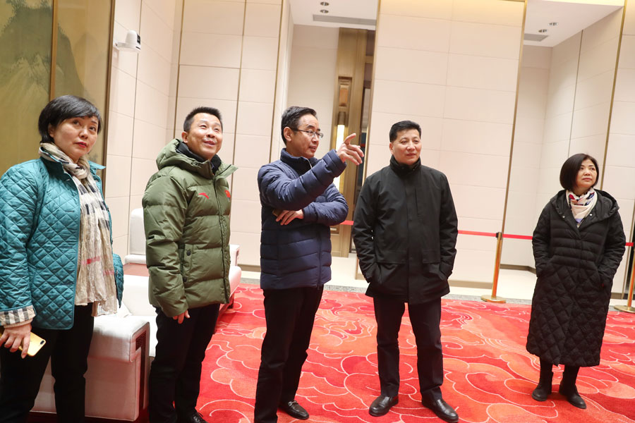 劉誓?？疾煳錆h體育中心 要求加強(qiáng)場館賽后利用(圖5)